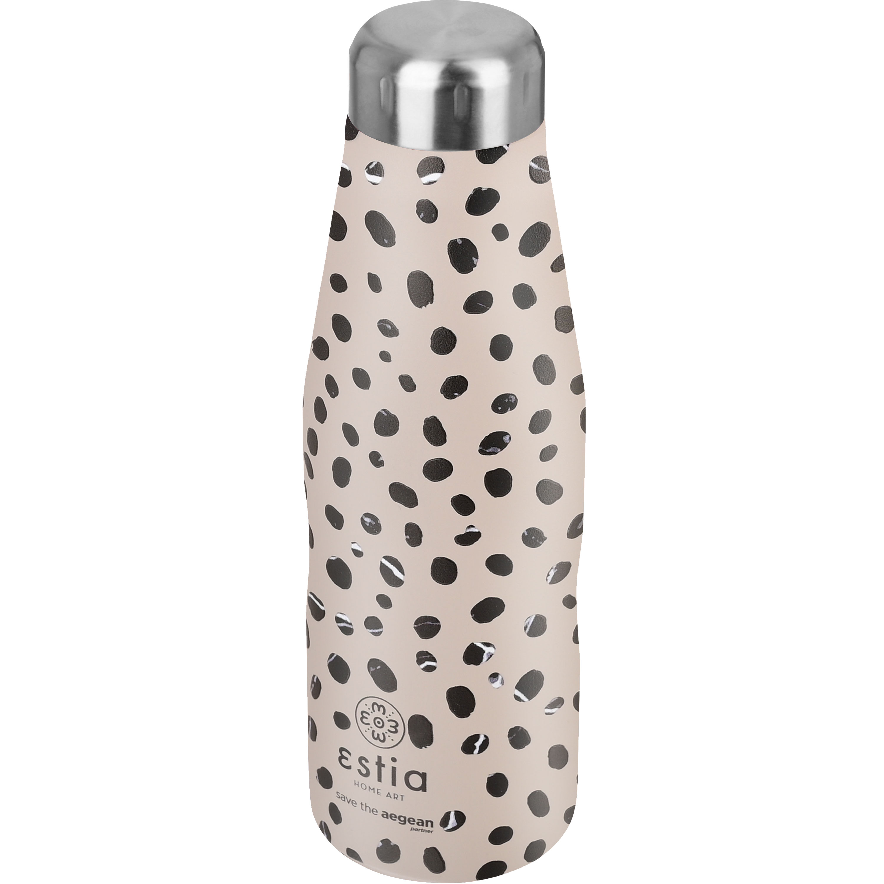 ESTIA 01-16630 TRAVEL FLASK SAVE THE AEGEAN 500ML LEOPARD TAUPE