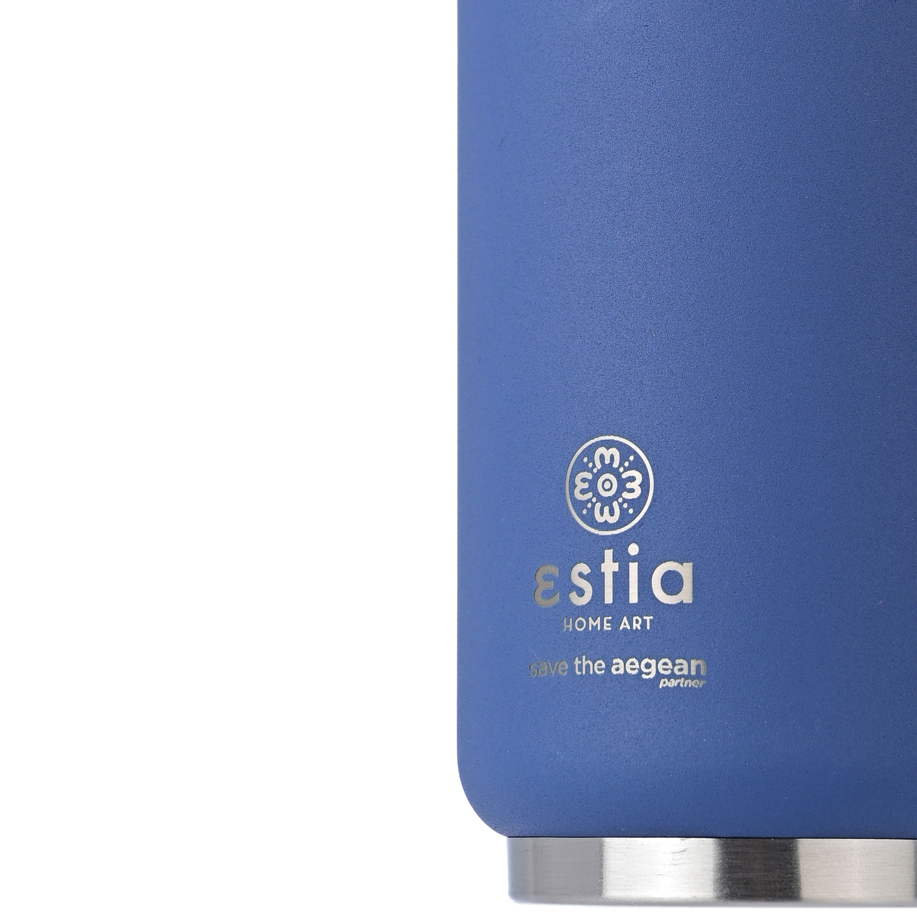 ESTIA 01-16838 ΘΕΡΜΟΣ TRAVEL CUP SAVE THE AEGEAN 300ML DENIM BLUE