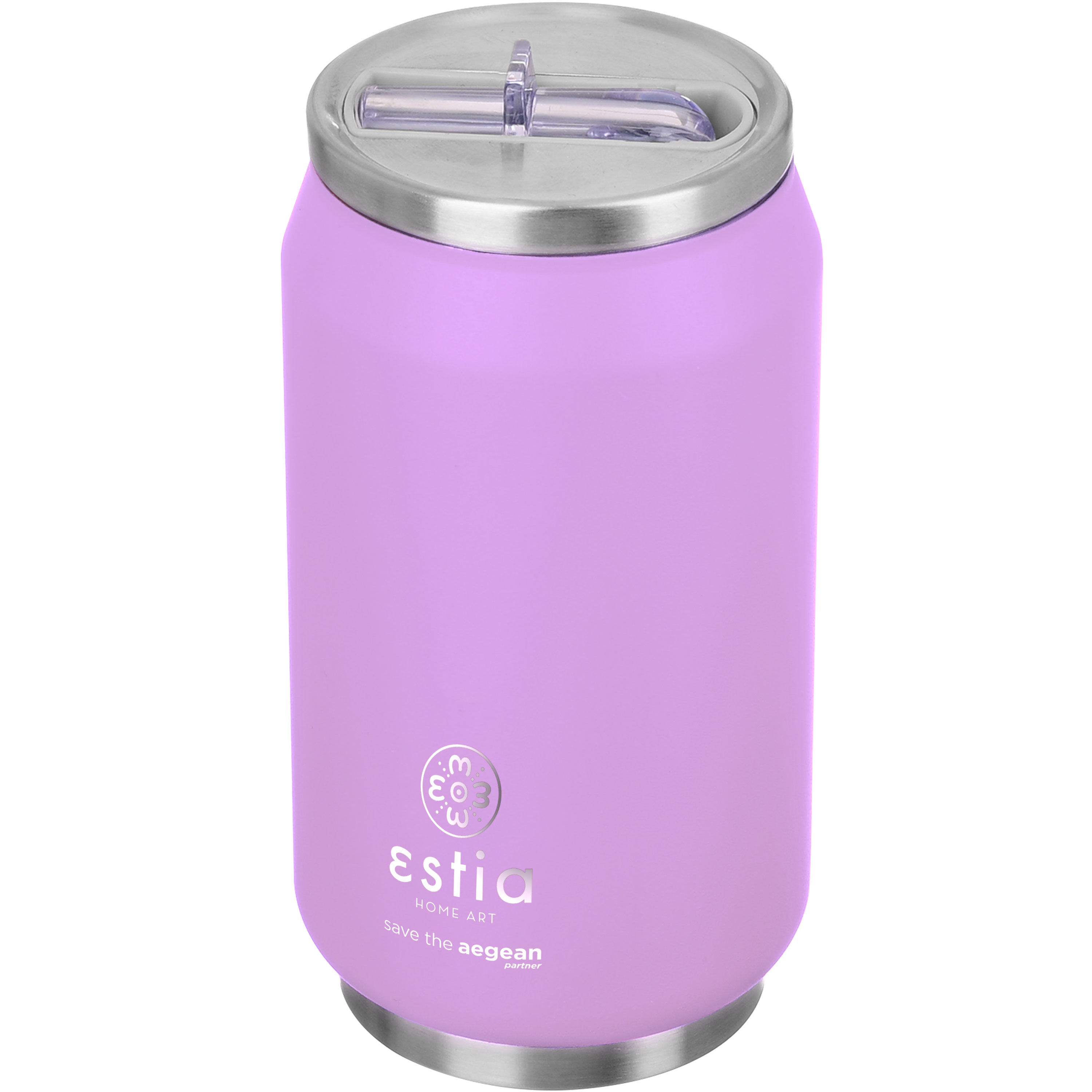 ESTIA 01-16715 ΘΕΡΜΟΣ TRAVEL CUP SAVE THE AEGEAN 300ML LAVENDER PURPLE