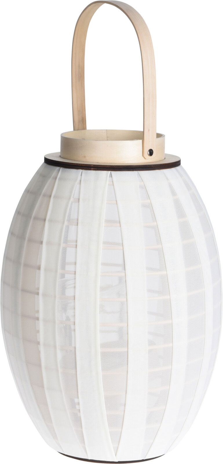 LANTERN WITH GAUZE 27X40CM WHITE