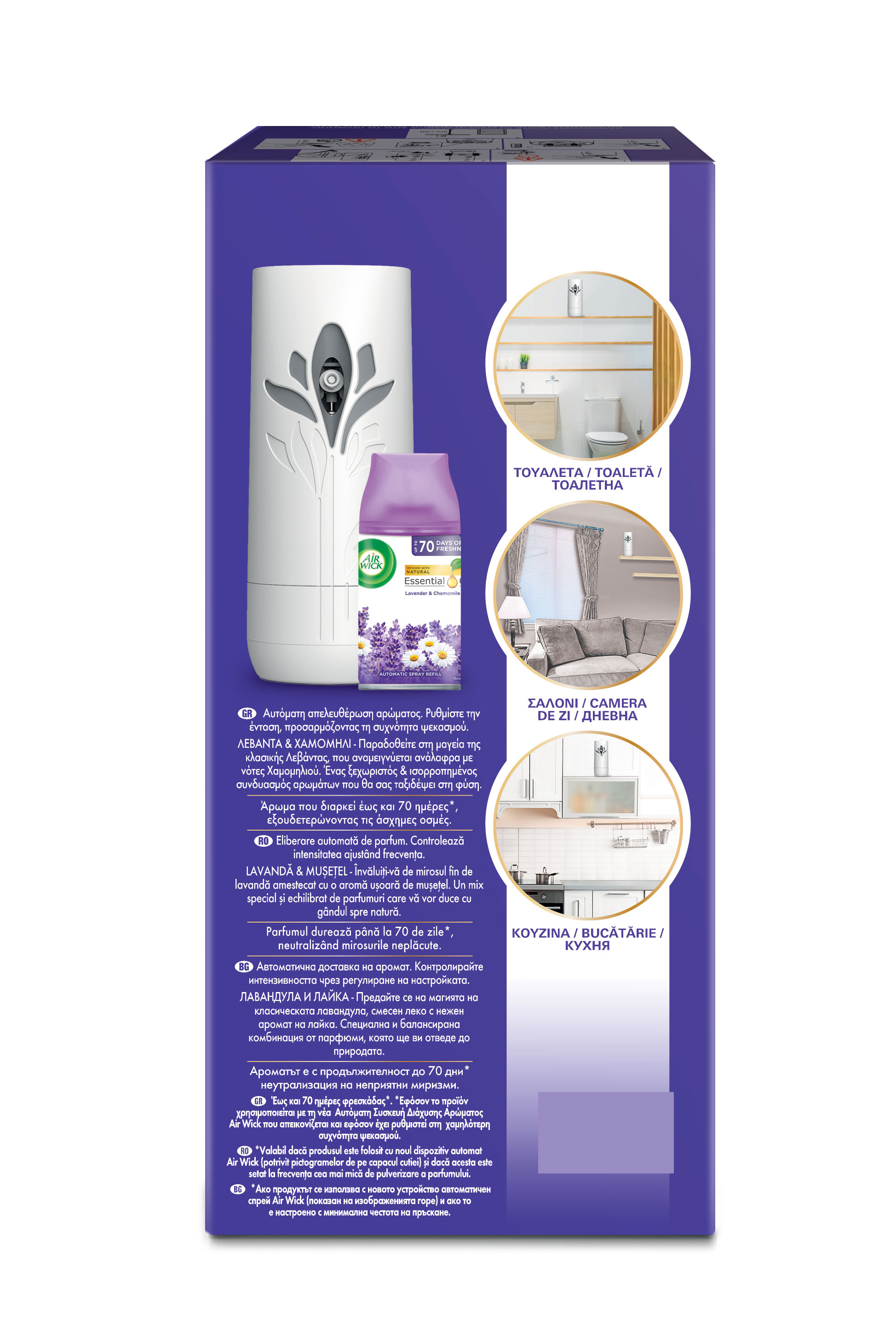 AIRWICK FRESHMATIC GADGET LAVENDER & CHAMOMILE 250ML