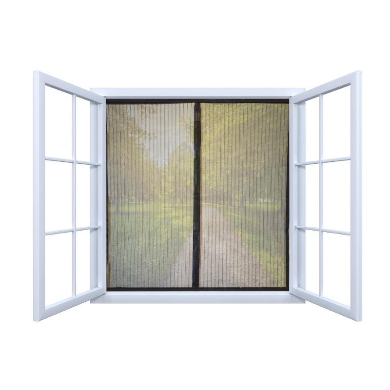 HOME & CAMP FLY SCREEN MAGNETIC WINDOW 120X120CM BLACK