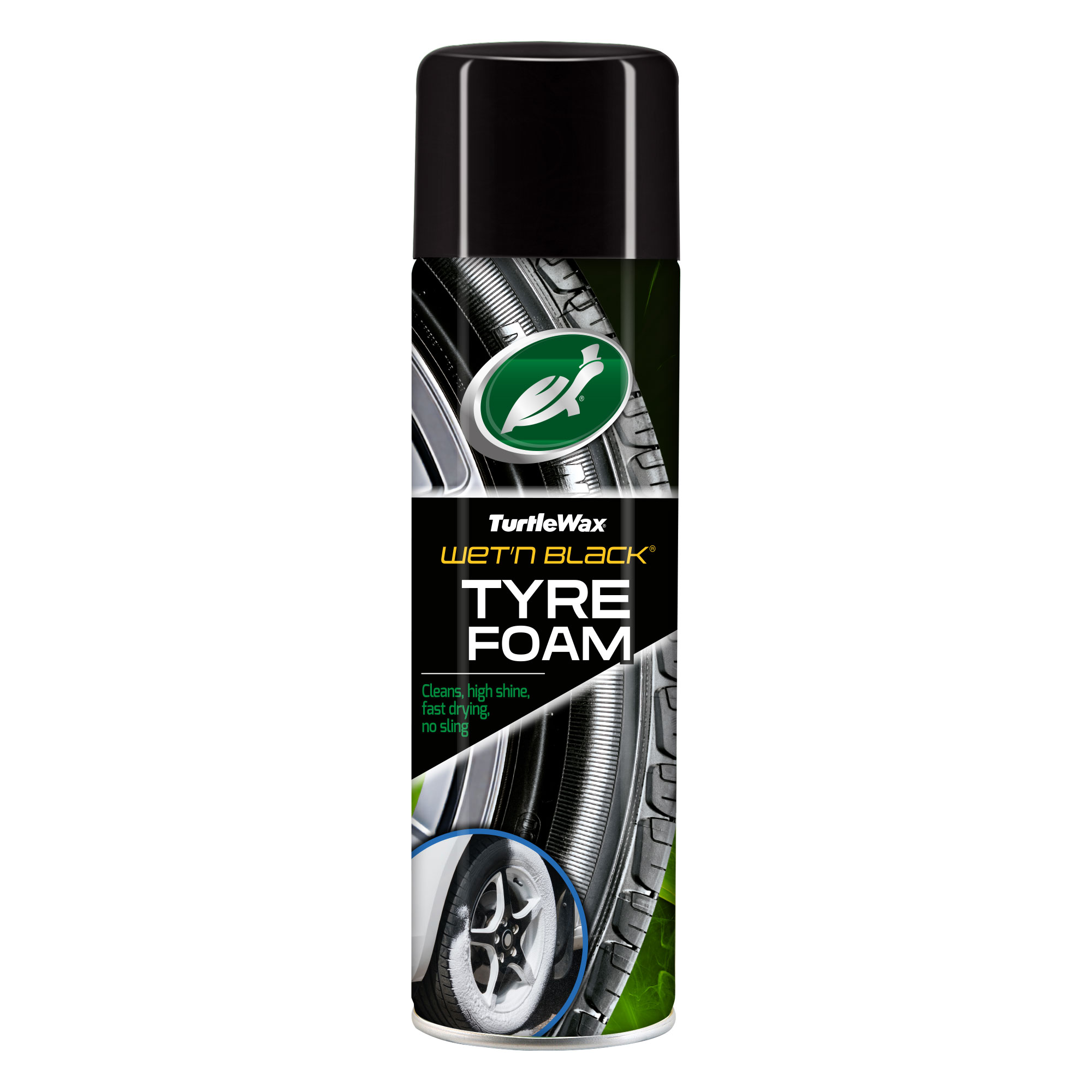 TURTLE WAX WET'N BLACK TYRE FOAM 500ML