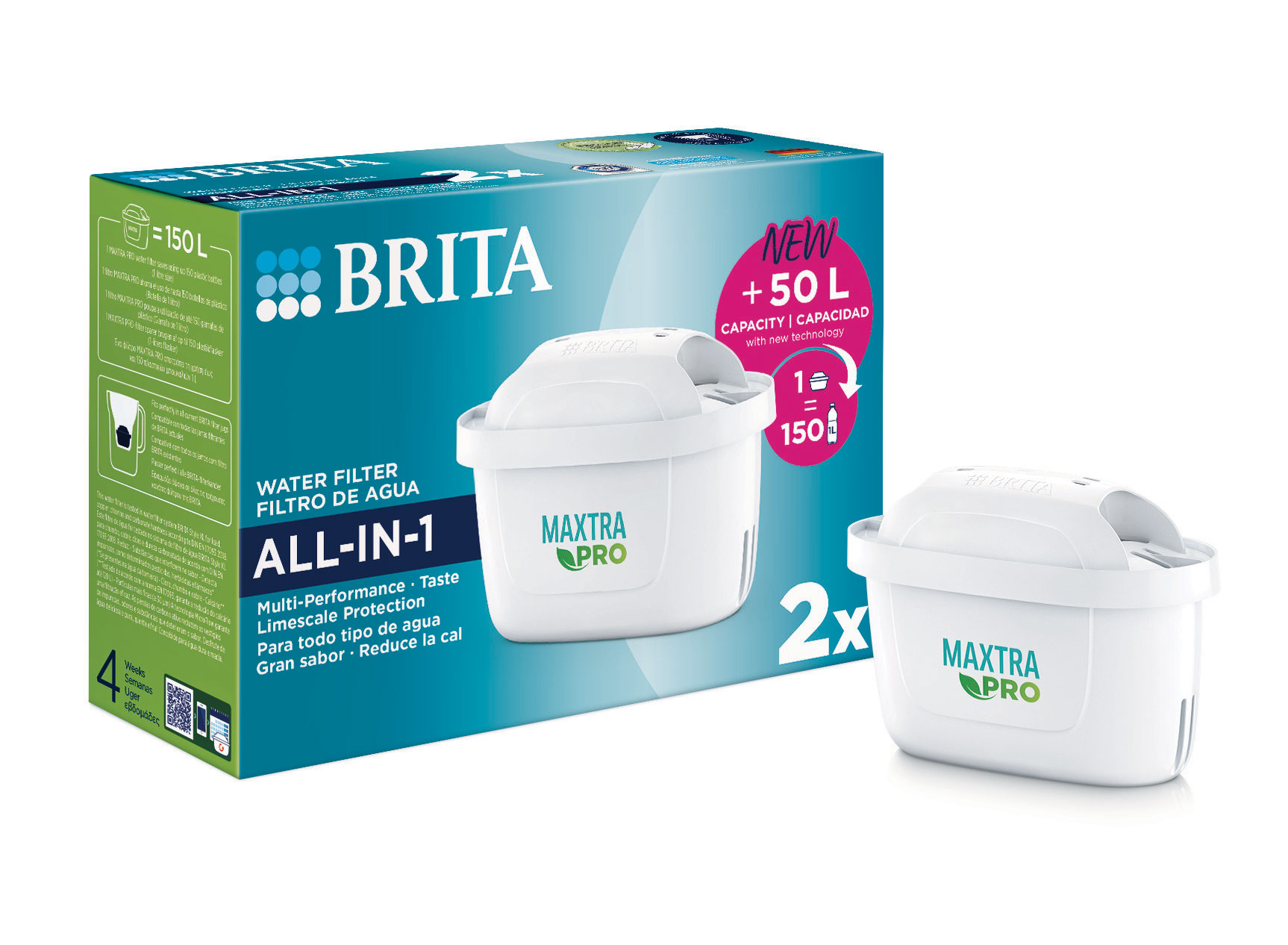 BRITA ΦΙΛΤΡΑ MAXTRA PRO ALL-IN ΠΑΚΕΤΟ ΤΩΝ 2