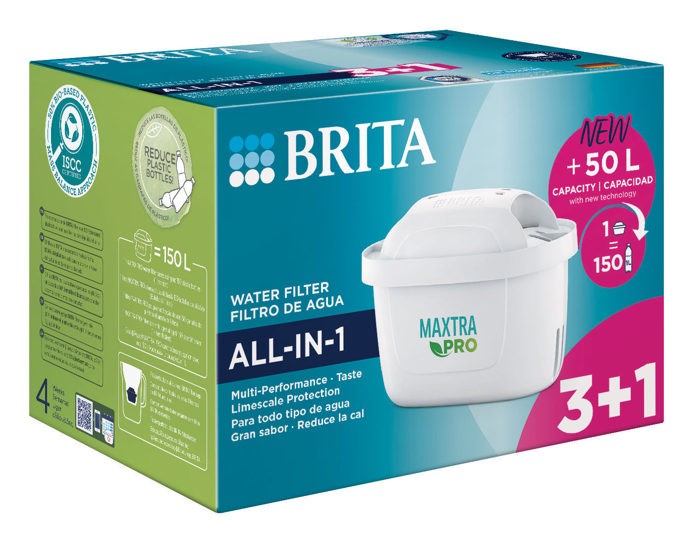 BRITA ΦΙΛΤΡΑ MAXTRA PRO ALL-IN ΠΑΚΕΤΟ ΤΩΝ 3+1 ΔΩΡΕΑΝ