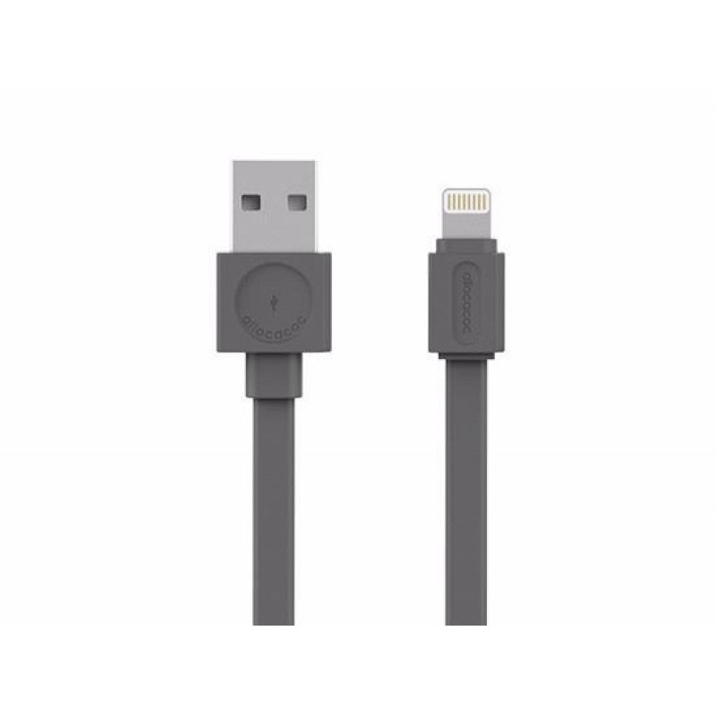 POWERCUBE USB CABLE LIGHTN. FLAT GREY