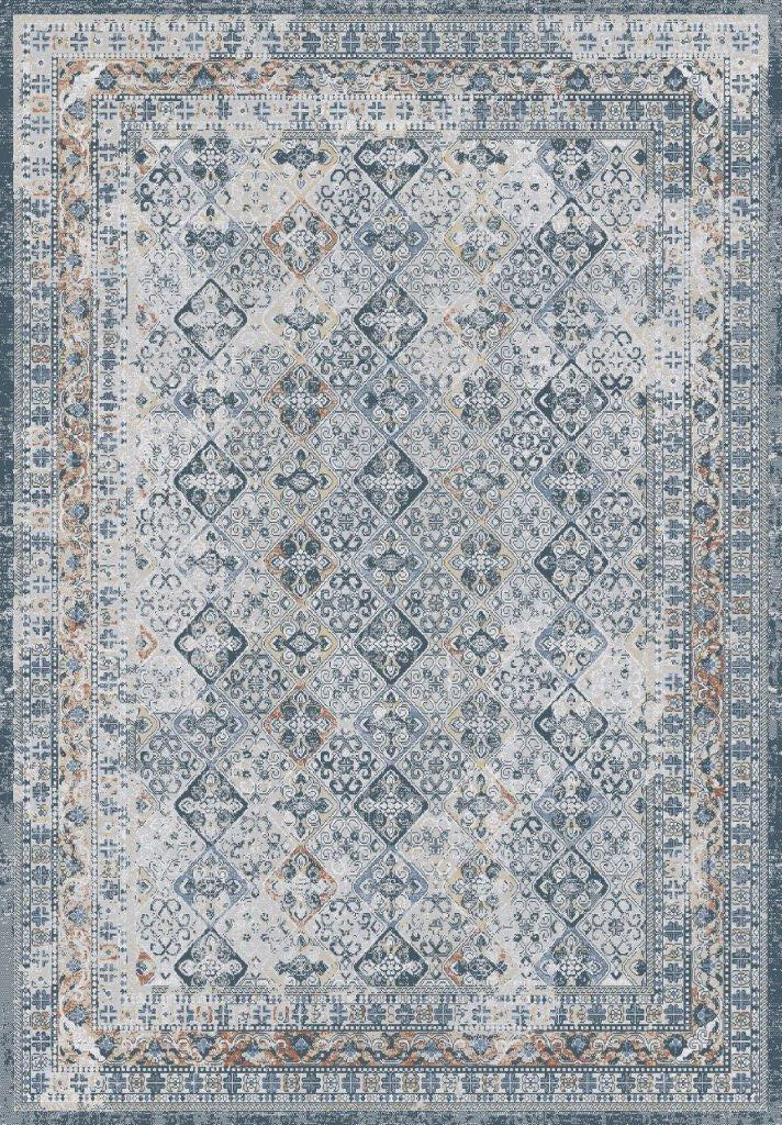 BAHAMA CARPET 200X290CM GREY/DARK BLUE