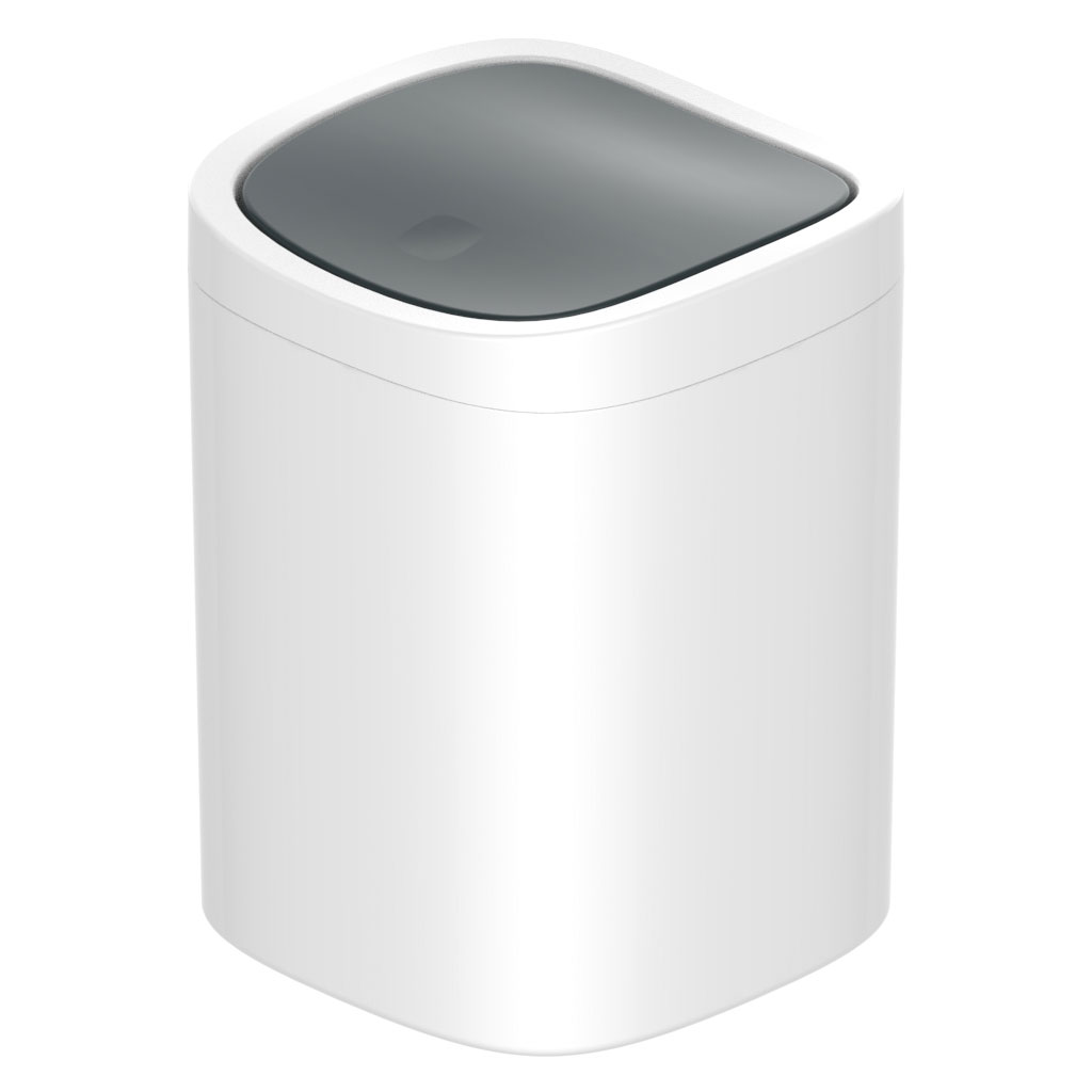 SANIPLAST TOILET BIN GIOTTO GREY TOP 6.5L