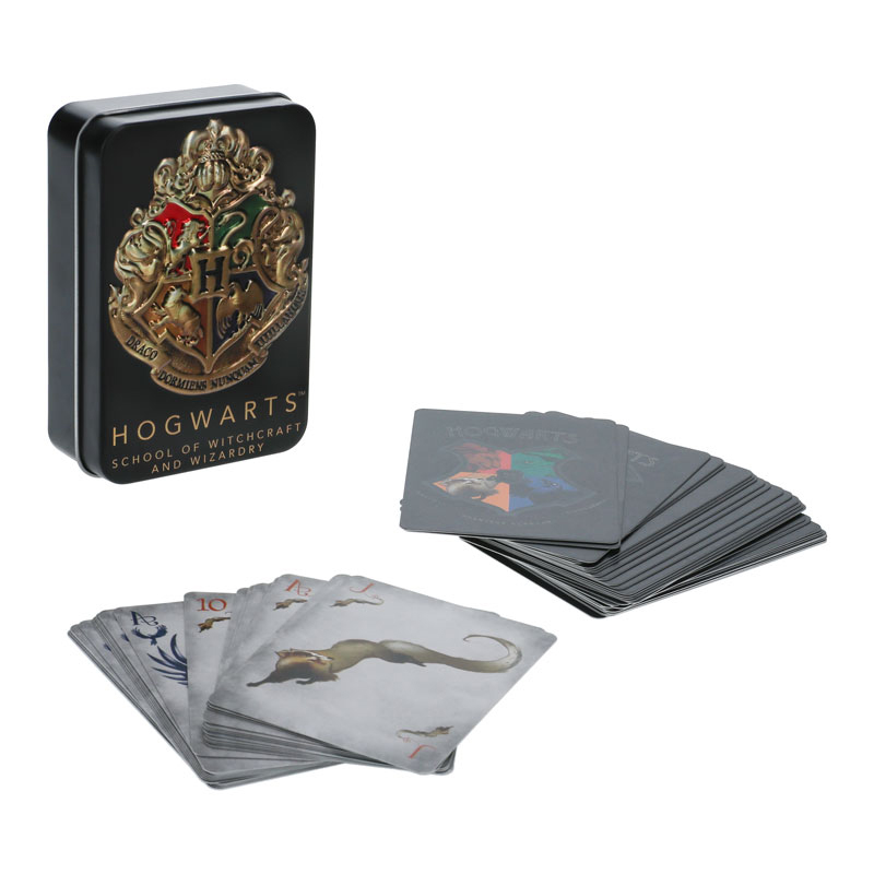 PALADONE PP11186HP HOGWART PLAYING CARDS TIN BLCK