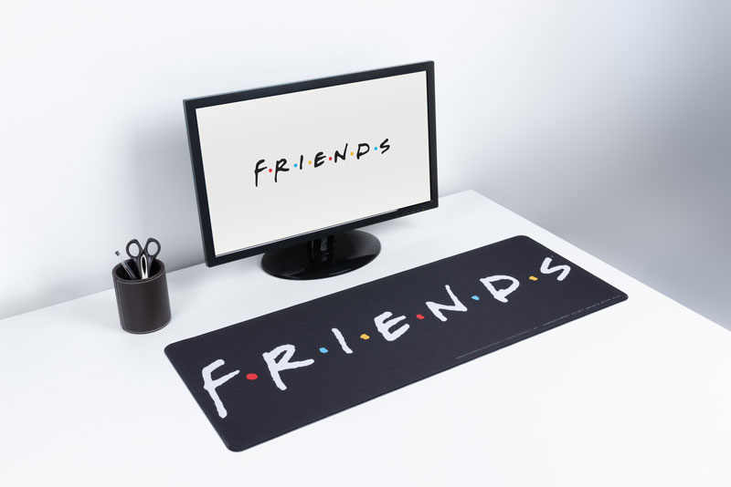 PALADONE PP8827FR FRIENDS LOGO DESK MAT BLACK