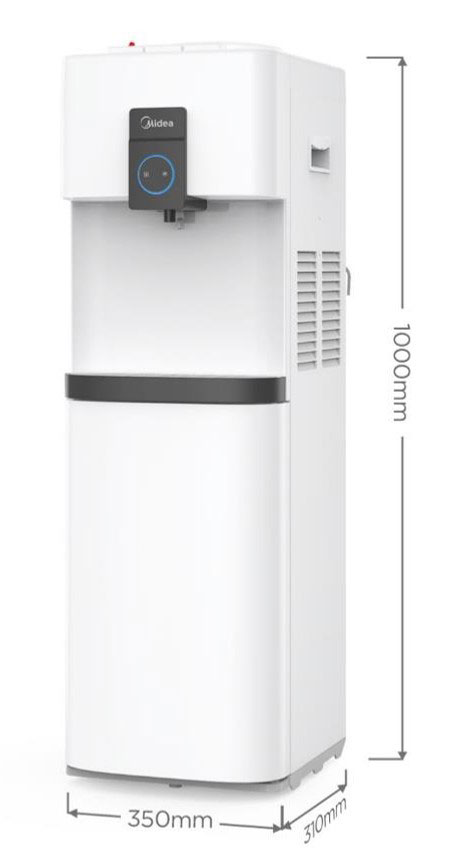 MIDEA YL2037S WATER DISPENSER WITH REFRIGERATOR AND ICE MAKER BOX