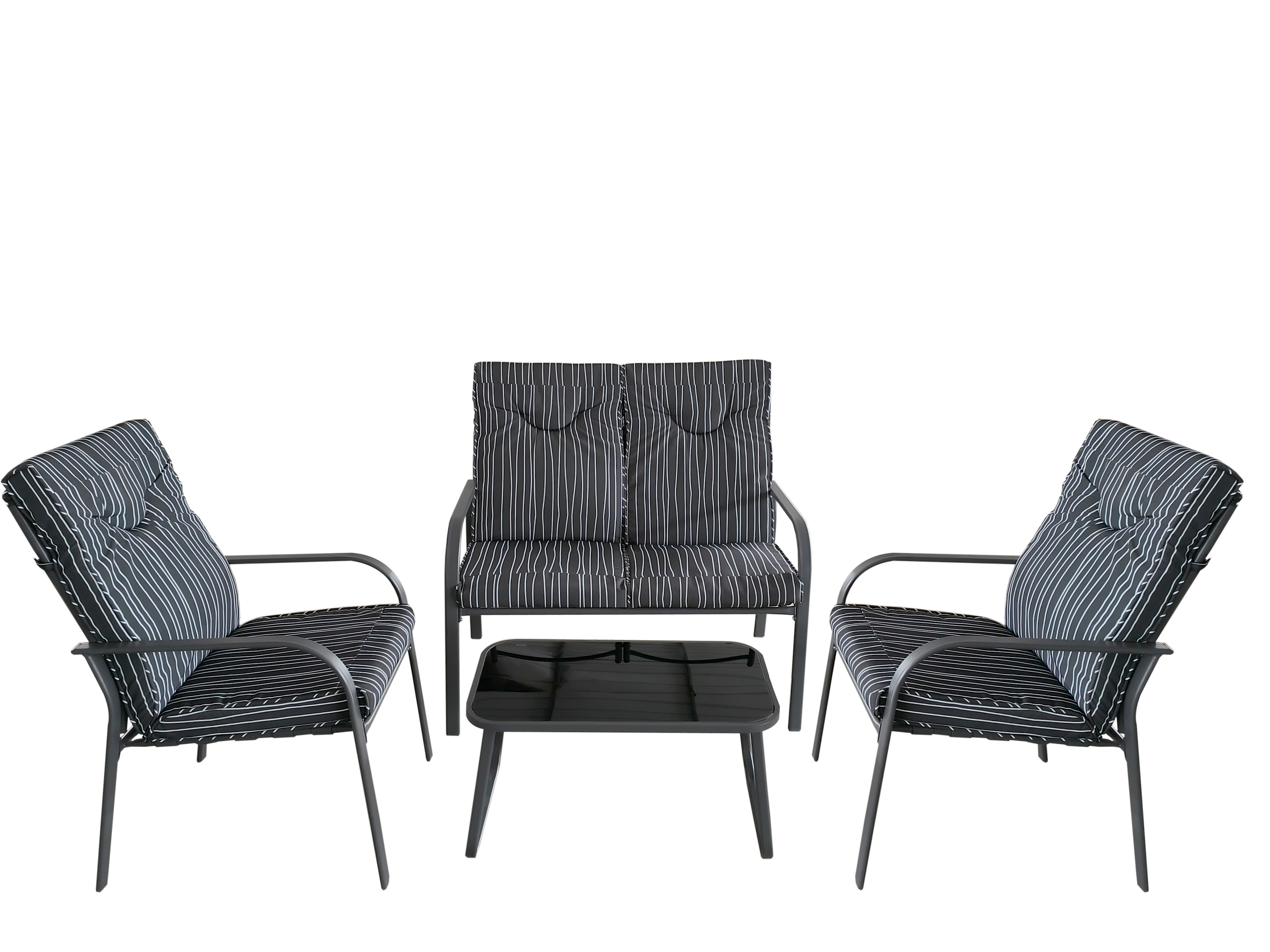 SARA 4PCS METAL OUTDOOR SOFA SET