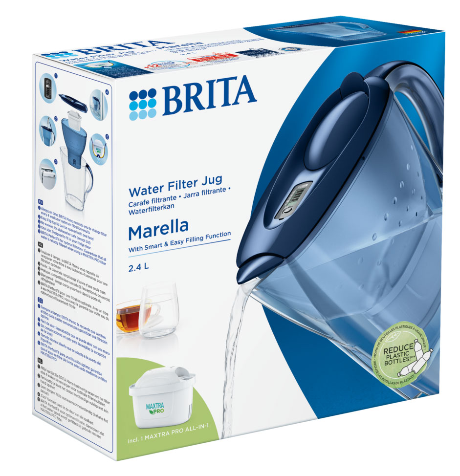 BRITA MARELLA MXPRO ΚΑΝΑΤΑ ΦΙΛΤΡΑΡΙΣΜΑΤΟΣ ΝΕΡΟΥ BLUE 2.4L