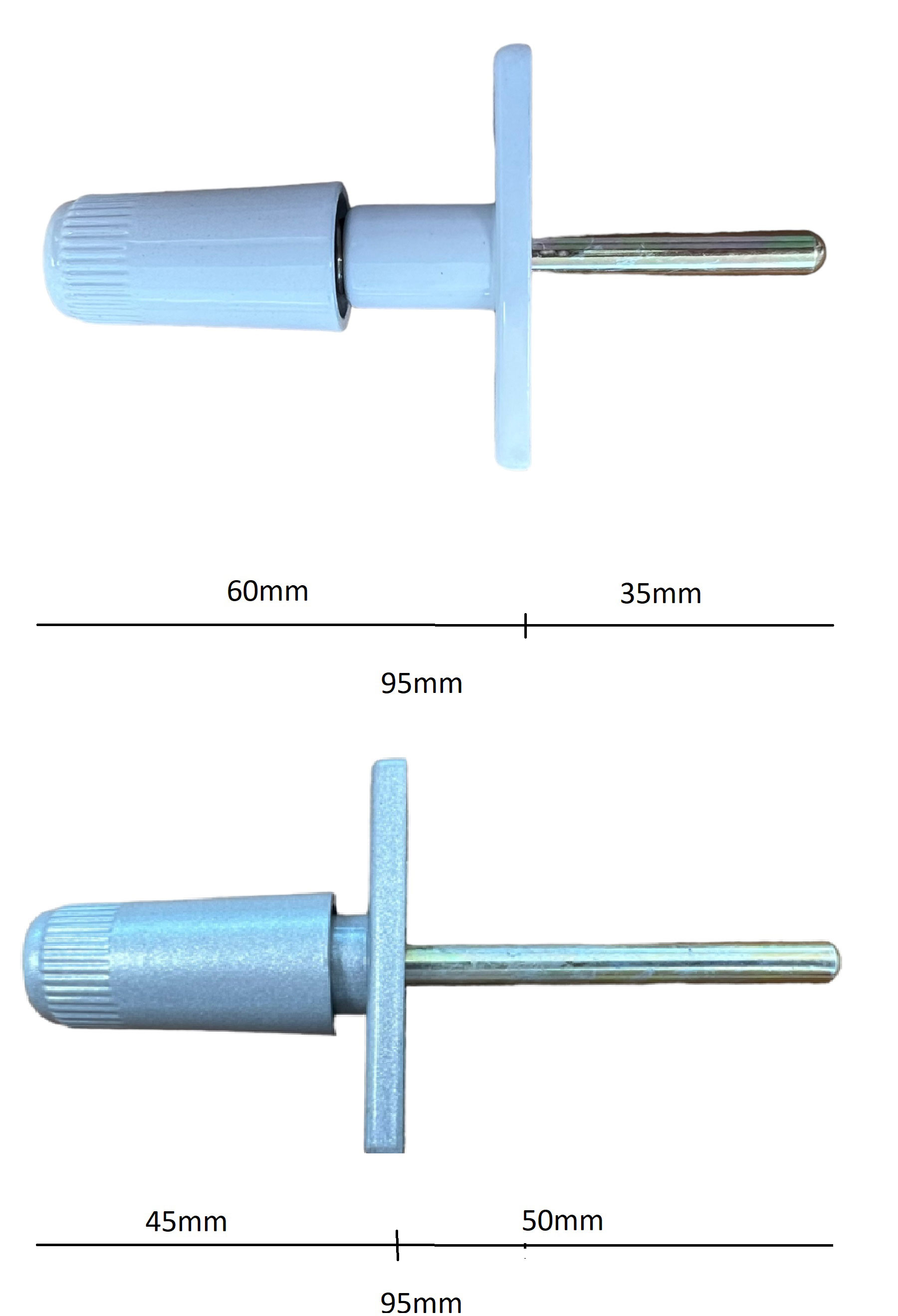 LOCK BOLT ALUMINIUM SLIDING MEDIUM WHTE