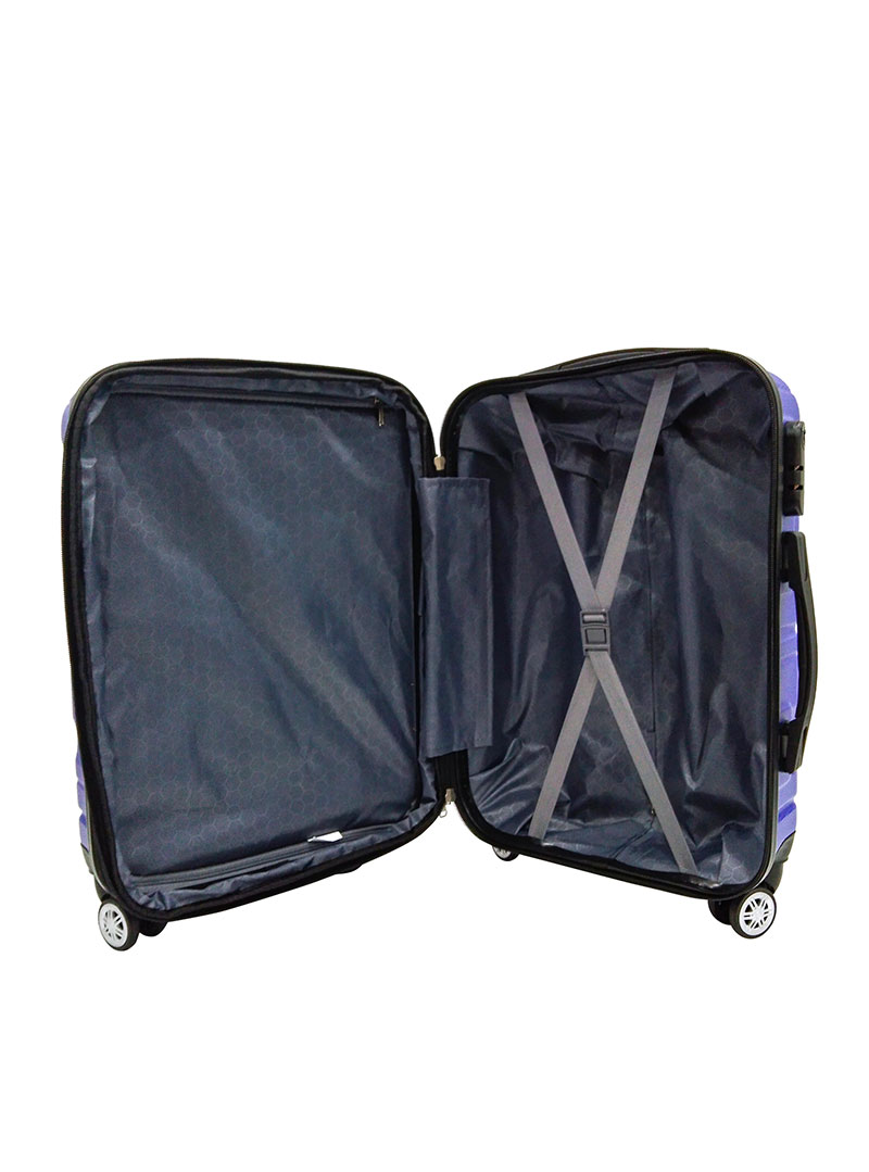 SHC LUGGAGE ABS EXTENDABLE 20IN. BLUE