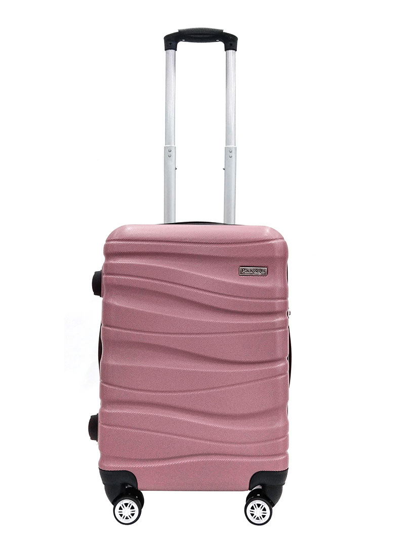 SHC LUGGAGE ABS EXTENDABLE 20IN. ROSE GOLD