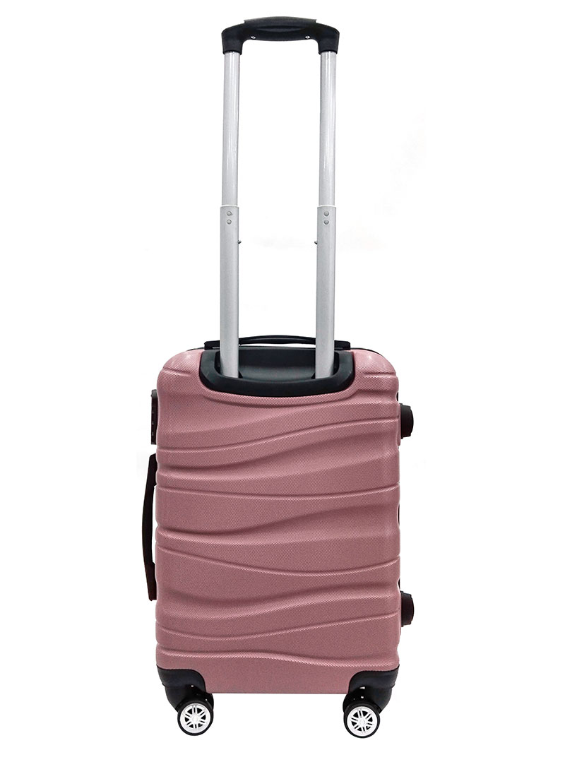 SHC LUGGAGE ABS EXTENDABLE 20IN. ROSE GOLD