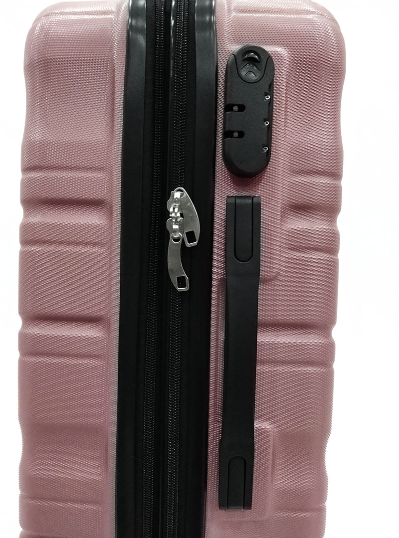 SHC LUGGAGE ABS EXTENDABLE 20IN. ROSE GOLD