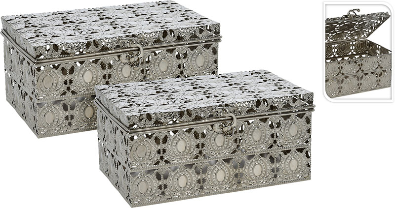 METAL BOXES - SET OF 2 