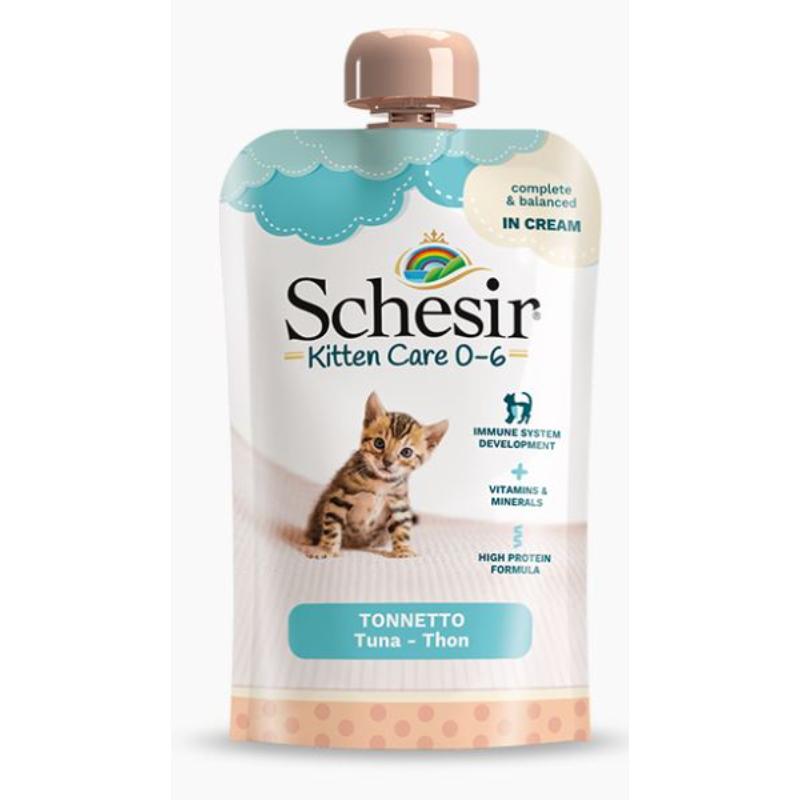 SCHESIR CAT KITTEN TUNA POUCH 150GR