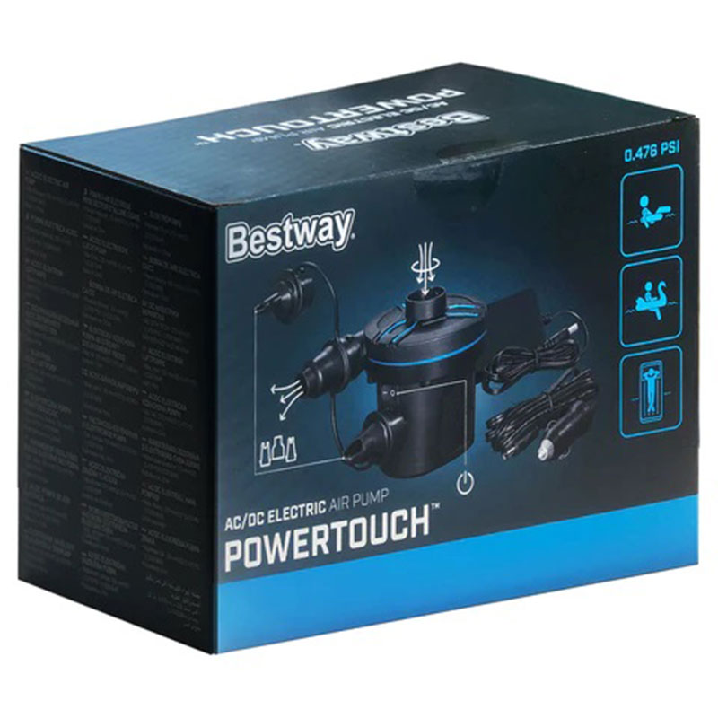 BESTWAY 62255 POWERTOUCH AC/DC ELECTRIC AIR PUMP