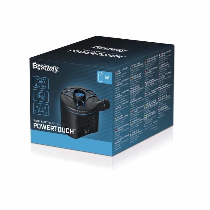 BESTWAY 62254 POWERTOUCH D CELL ELECTRIC AIR PUMP