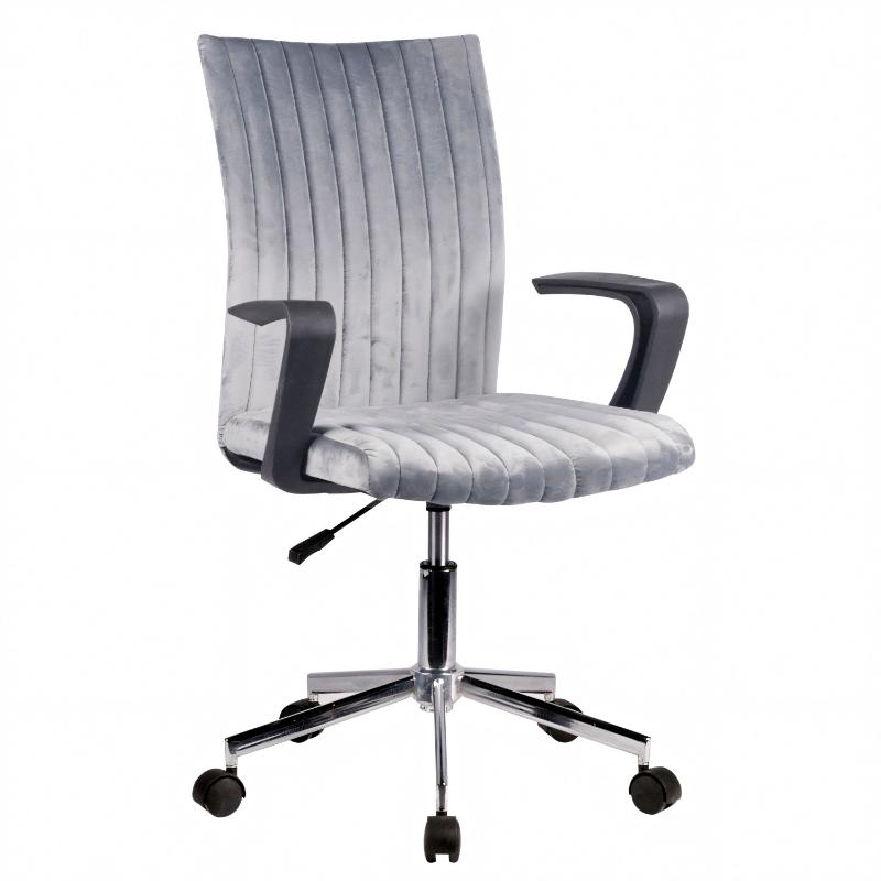 ROXY OFFICE CHAIR VELVET GREY