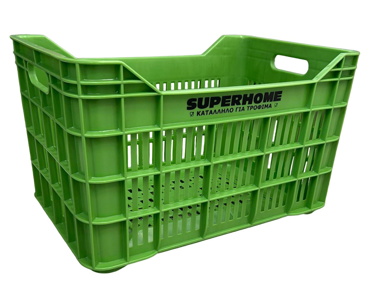 PLASTIC CRATE FOODGRADE, GRΕΕΝ