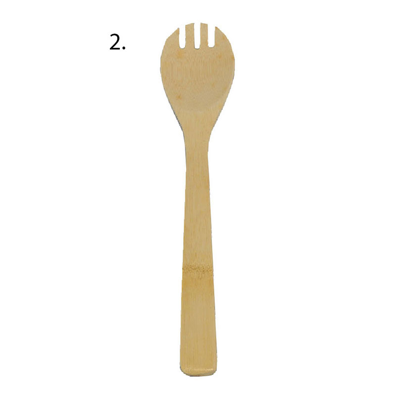 XMC BAMBOO SPOON 30CM 4 ASSORTED DESIGNS