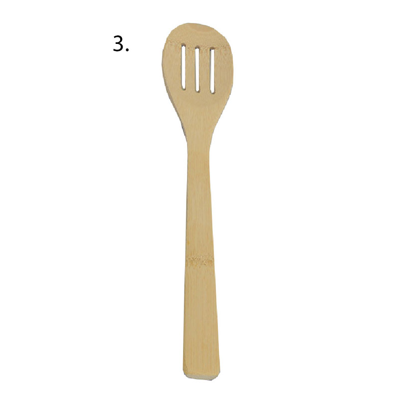 XMC BAMBOO SPOON 30CM 4 ASSORTED DESIGNS