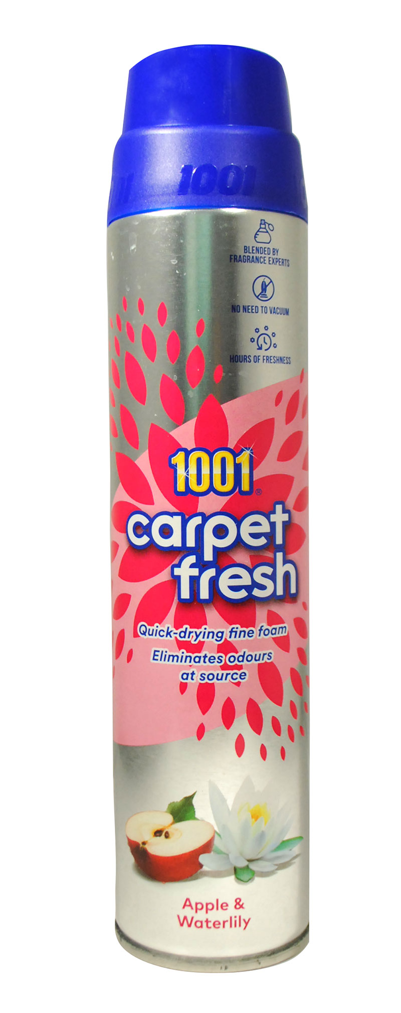 1001 CARPET FRESH QUICK-DRYING FINE FOAM APPLE & WATERLILY 300ML