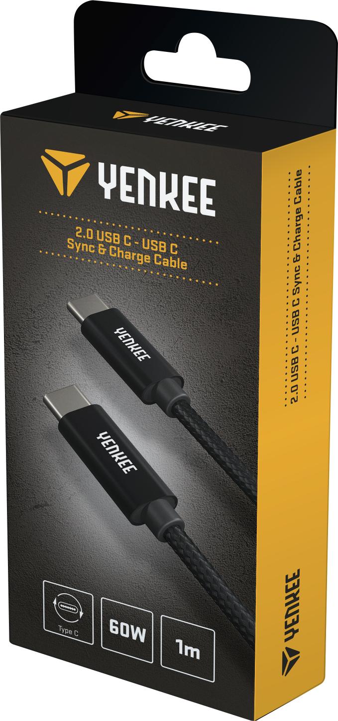 YENKEE USB-C-USB-C CABLE 1M