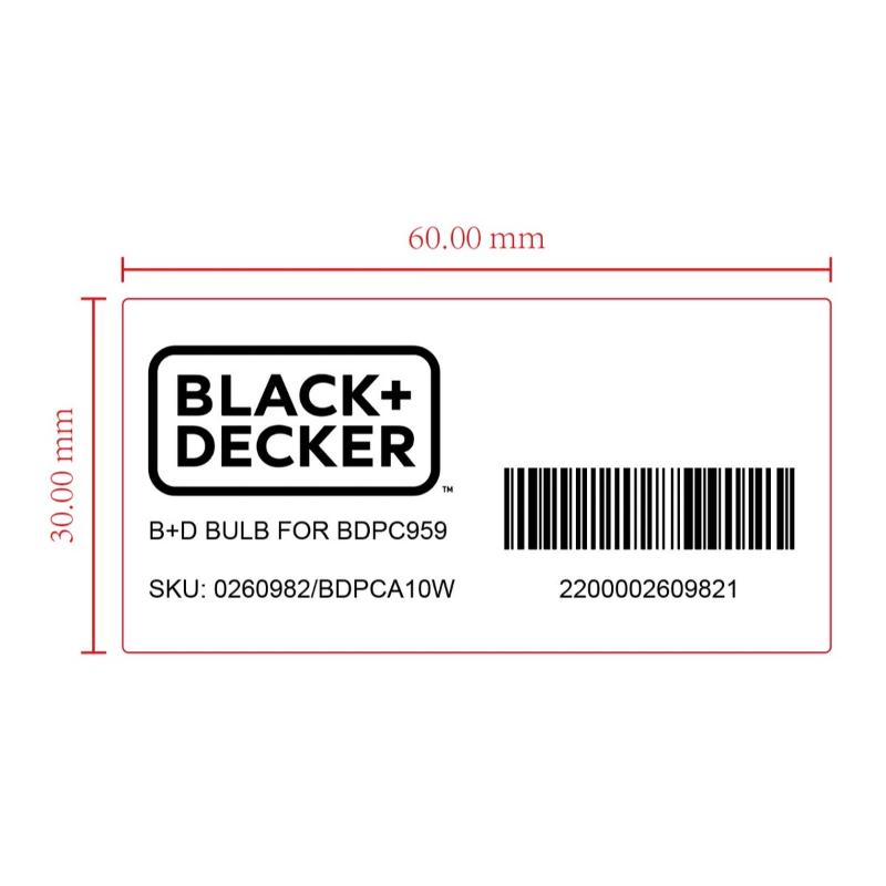 BLACK&DECKER BULB FOR BDPC977