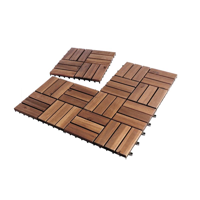 DECK TILE ACA 12S 30X30 9P DBR