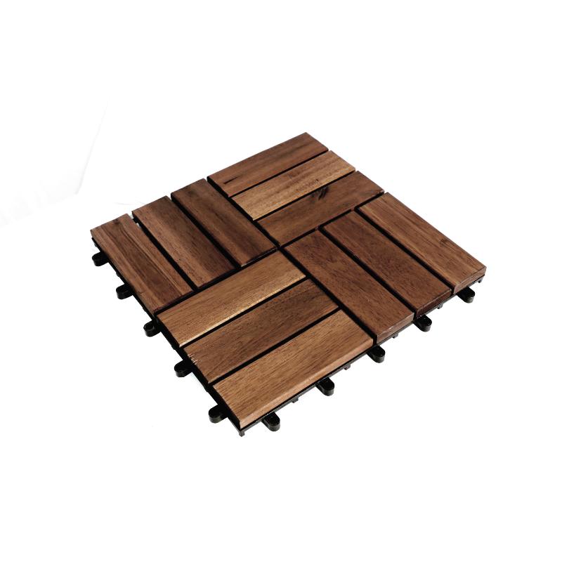 DECK TILE ACA 12S 30X30 9P DBR