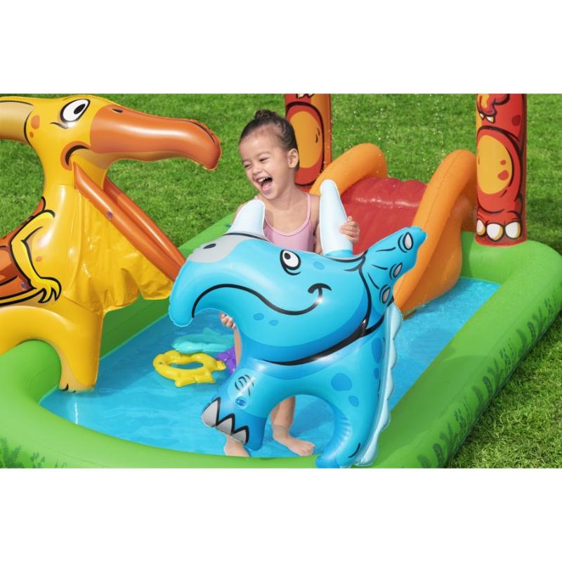 BESTWAY 53160 JURASSIC SPLASH ΦΟΥΣΚΩΤΗ ΠΙΣΙΝΑ & ΠΑΙΔΙΚΗ ΧΑΡΑ ΝΕΡΟΥ 2.41X1.40X1.37M