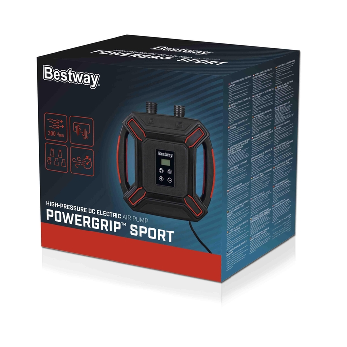 BESTWAY 62265 POWERGRIP SPORT ΗΛΕΚΤΡΙΚΗ ΑΝΤΛΙΑ ΑΕΡΑ ΥΨΗΛΗΣ ΠΙΕΣΗΣ DC