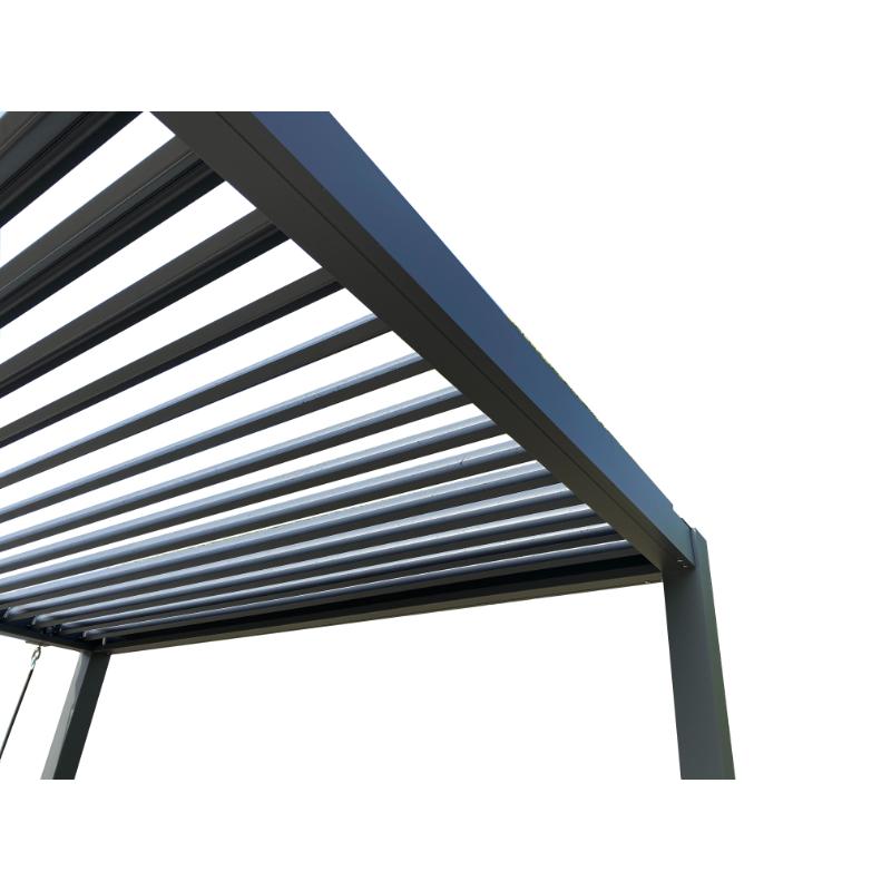 IBIZA ALUMINIUM PERGOLA WITH LOUVERED ROOF 3X3M