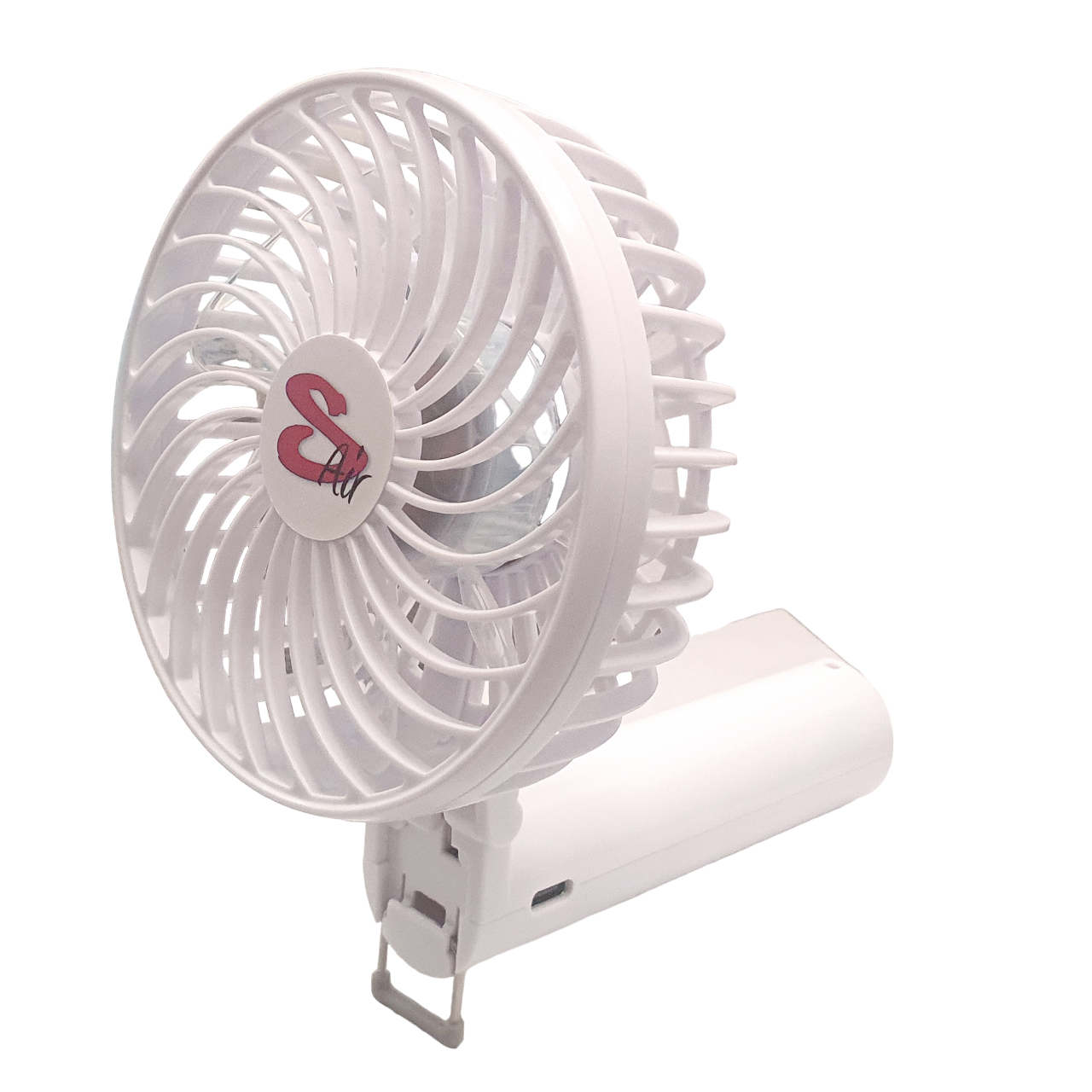 SAIR SHC USB FAN 4W RECH FOLD WHITE 