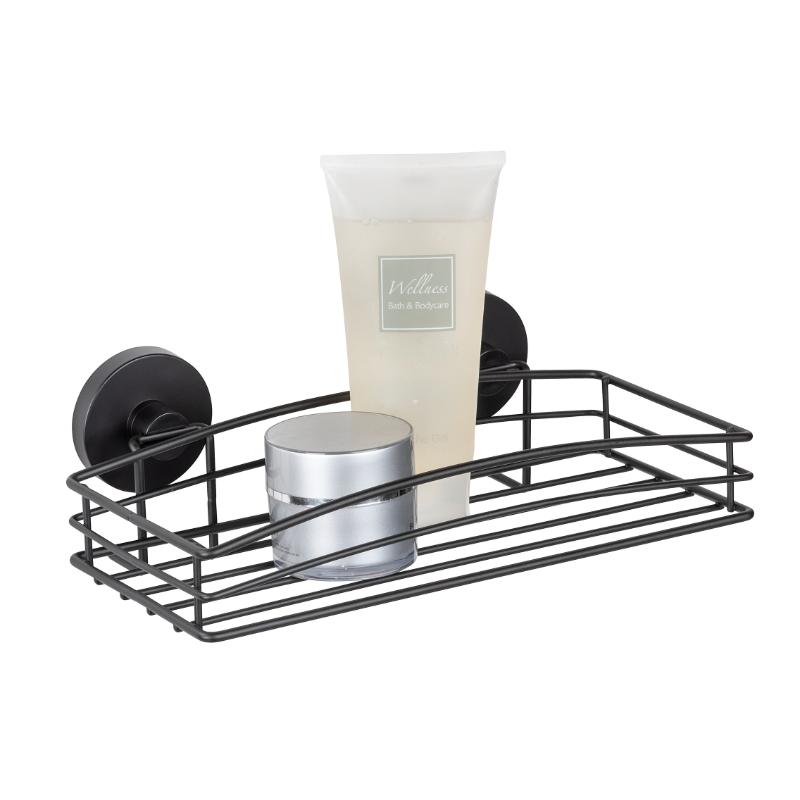 WENKO VACUUM-LOC WALL SHELF BLACK