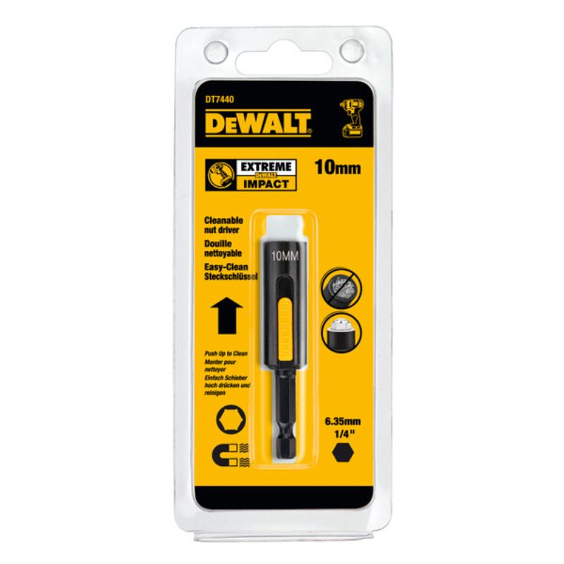 DEWALT CLEAN HEXAGONAL MAGNETIC NUT/SOCKET DRIVER 10MM 