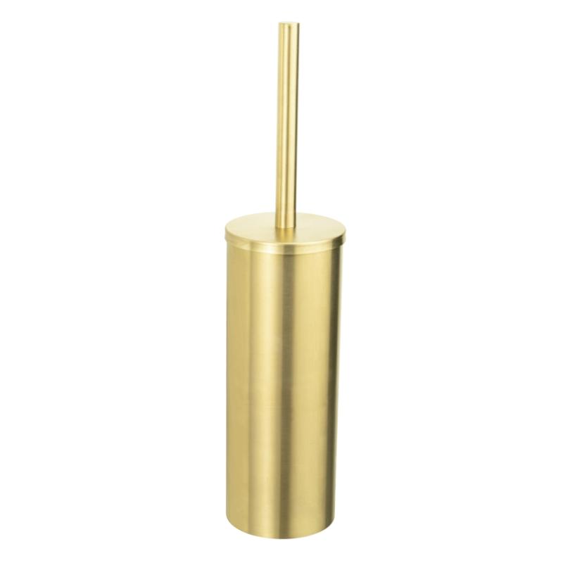 WENKO FREE-STANDING GOLD MATT TOILET BRUSH CLOSED FORM