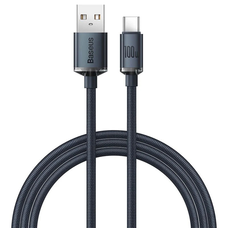 BASEUS ΚΑΛΩΔΙΟ USB-A ΣΕ TYPE-C 100W 1.2M - ΜΑΥΡΟ