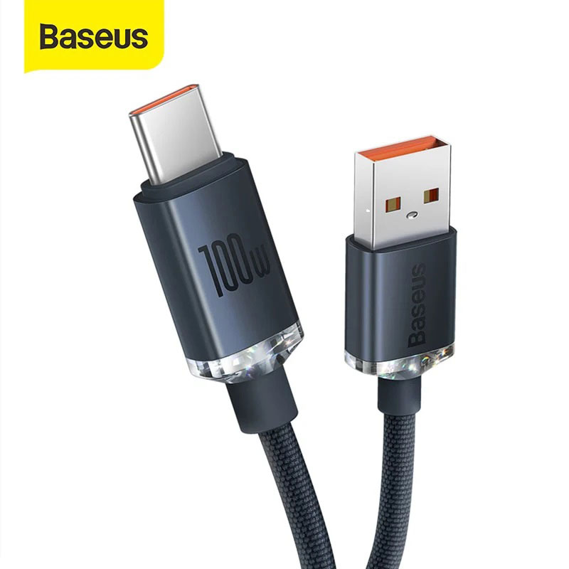 BASEUS ΚΑΛΩΔΙΟ USB-A ΣΕ TYPE-C 100W 1.2M - ΜΑΥΡΟ