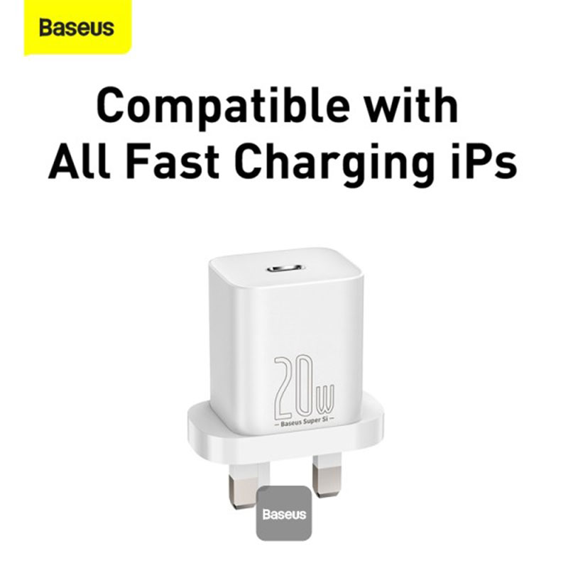 BASEUS UK ΦΟΡΤΙΣΤΗΣ ΤΟΙΧΟΥ ΜΕ 2 X USB-A 2 X USB-C - ΛΕΥΚΟ