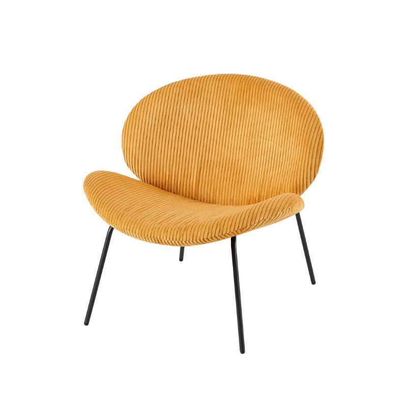 OLIVIA LOUNGE CHAIR - MUSTARD