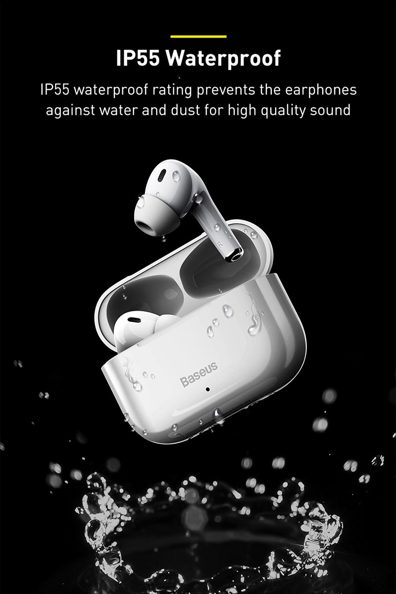 BASEUS EARPHONES W3 - WHITE