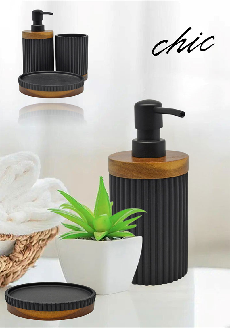 ANKOR CHIC SOAP HOLDER  BLACK