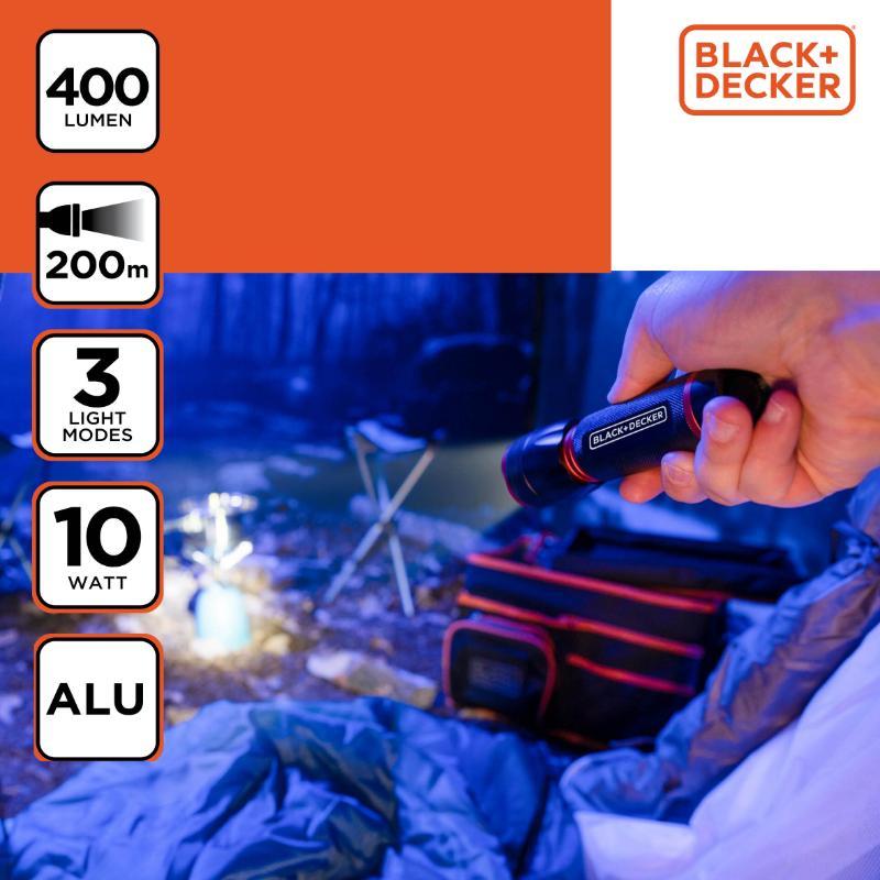 BLACK&DECKER ΦΑΚΟΣ LED 10W 400LM 400LM 200M ΔΕΣΜΗ