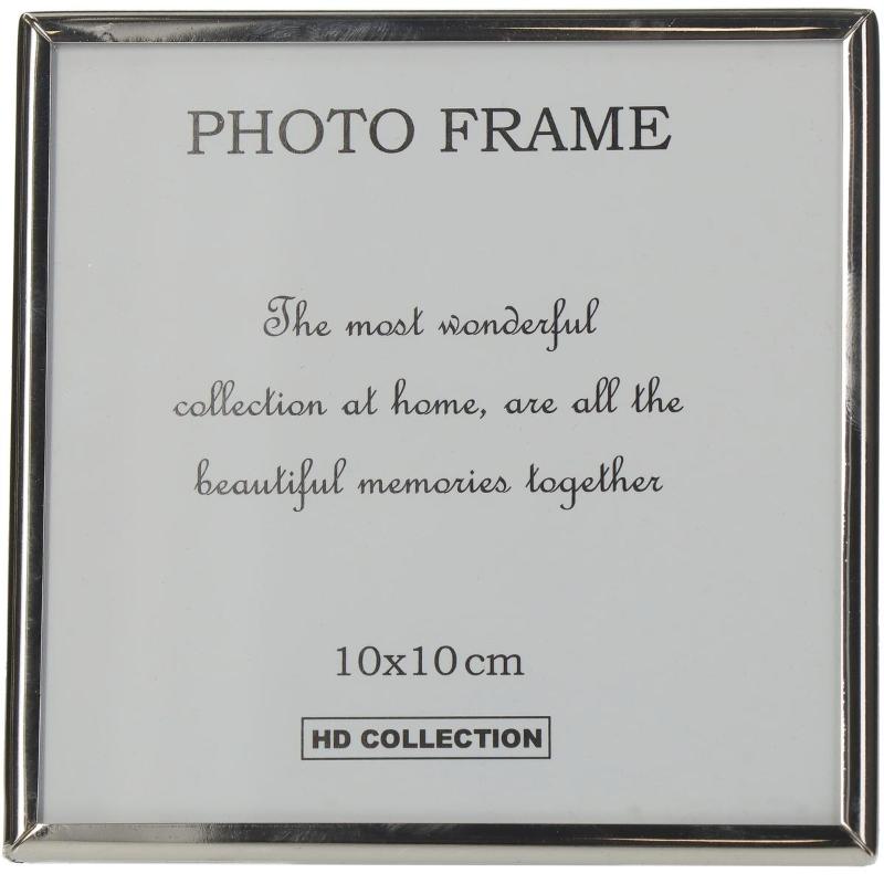 PHOTO FRAME METAL 10X10CM - SILVER